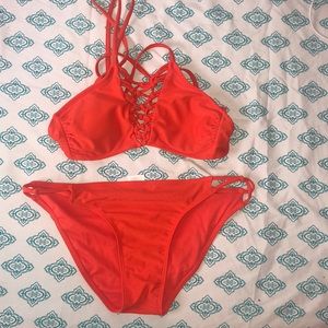 Crochet Orange Bikini
